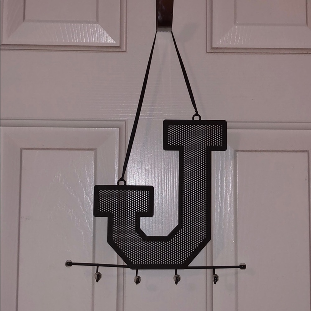 Letter “J” jewelry holder